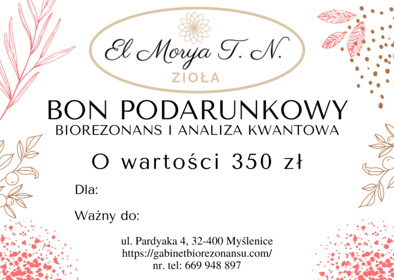 bon podarunkowy biorezonans